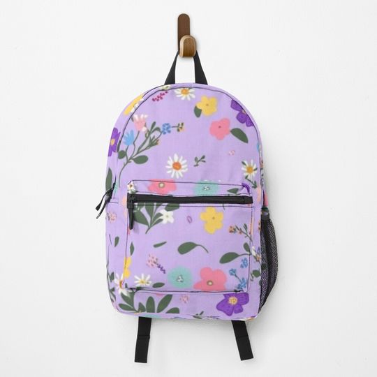 Wildflowers in lilac Backpack