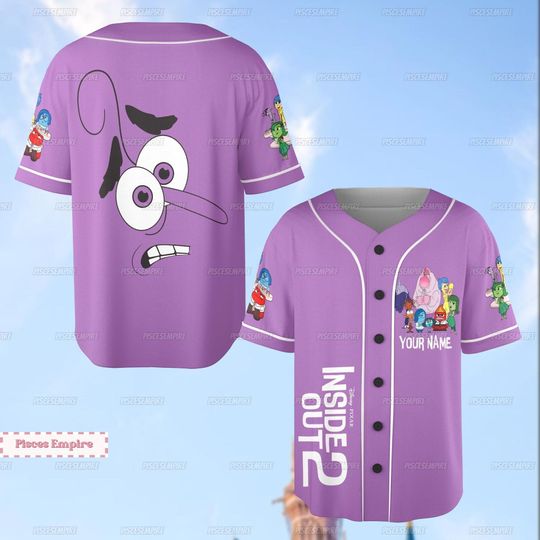 Fear Inside Out Shirt, Personalized Inside Out 2 Baseball Shirt, Inside Out Characters Shirt, Disney Fear Shirt, Disney Pixar Shirt