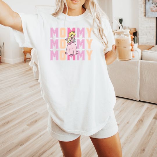 Princess Peach Family Birthday Unisex Short Sleeve Tee Shirt