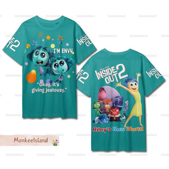Inside Out Movie Shirt, Inside Out Envy Shirt, Inside Out 2 Characters Shirt, Inside Out 2 Women Shirt, Disney Pixar Shirt, Funny Gift