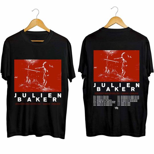Julien Baker 2024 Tour Shirt, Julien Baker Fan Shirt, Gift for Fan, Comfortable Short Sleeve Tee for Men, Women, Kids