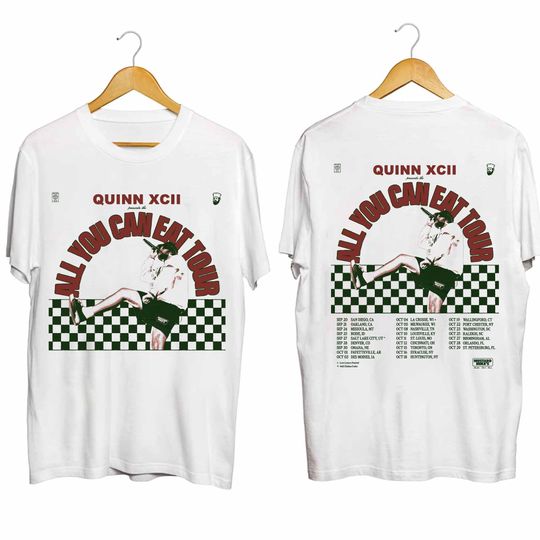 Quinn XCII - The All You Can Eat Tour 2024 Shirt, Quinn XCII Fan Shirt, Gift for Fan, Comfortable Short Sleeve Tee for Men, Women, Kids