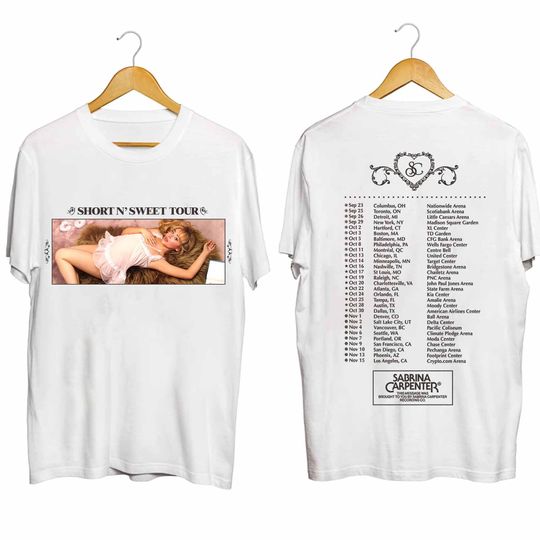 Sabrina Carpenter - Short 'N Sweet Tour 2024 Shirt, Sabrina Carpenter Fan Shirt, Gift for Fan, Comfortable Short Sleeve Tee for Men, Women, Kids