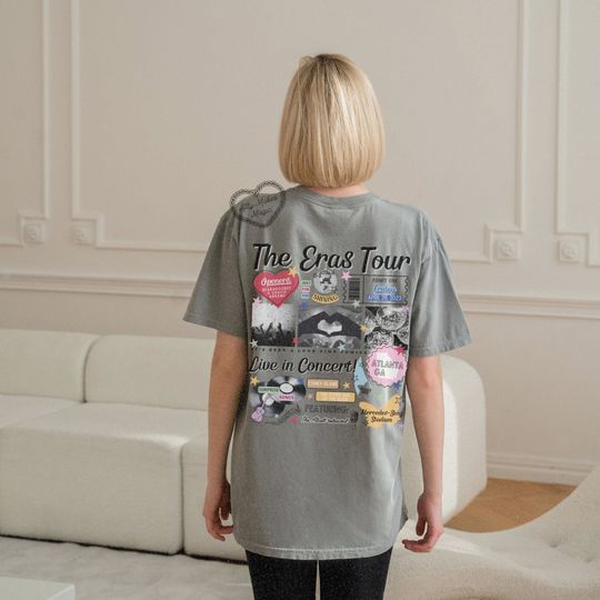 atlanta night 1 retro tee | comfort colors | tour | female rage | merch | eras | mirrorball | it was rare | tour shirt | in my era