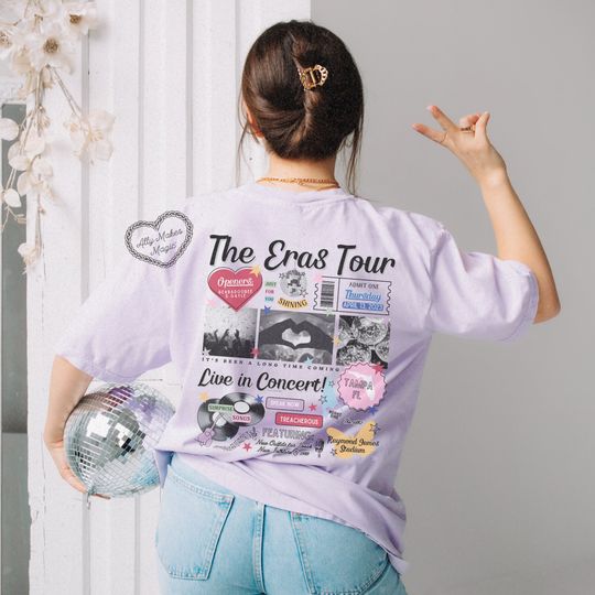 tampa night 1 retro tee | comfort colors | tour | female rage | merch | eras | mirrorball | it was rare | tour shirt | in my era