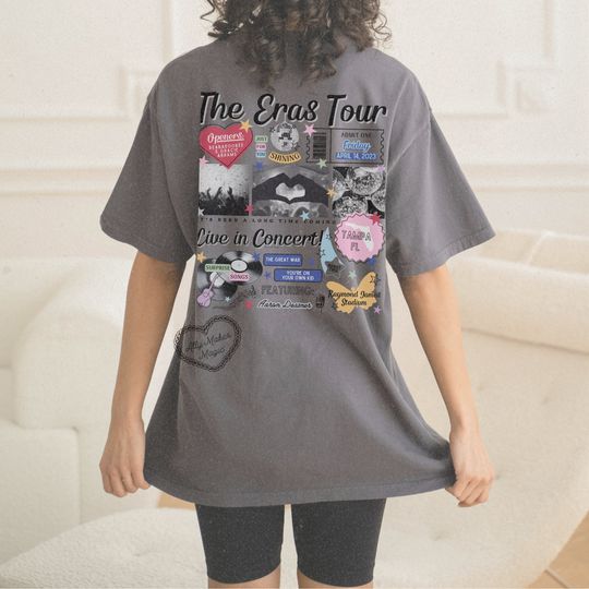 tampa night 2 retro tee | comfort colors | tour | female rage | merch | eras | mirrorball | it was rare | tour shirt | in my era