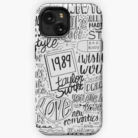 Taylor Songs Doodle - Pattern iPhone Case