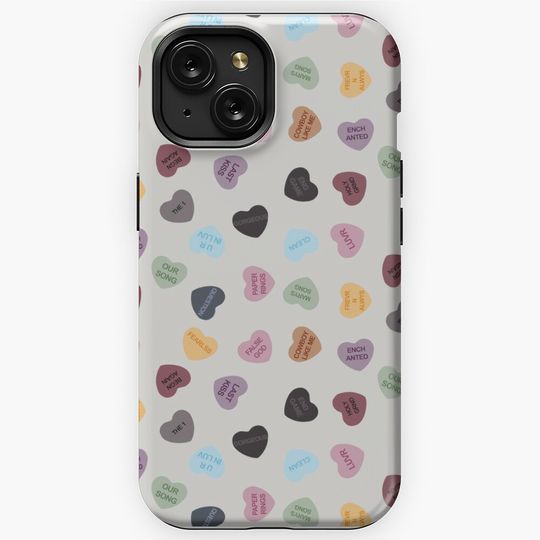 Eras Candy Hearts | Home Decor Merch Fandom Small Support | HECKINFAROUT  iPhone Case