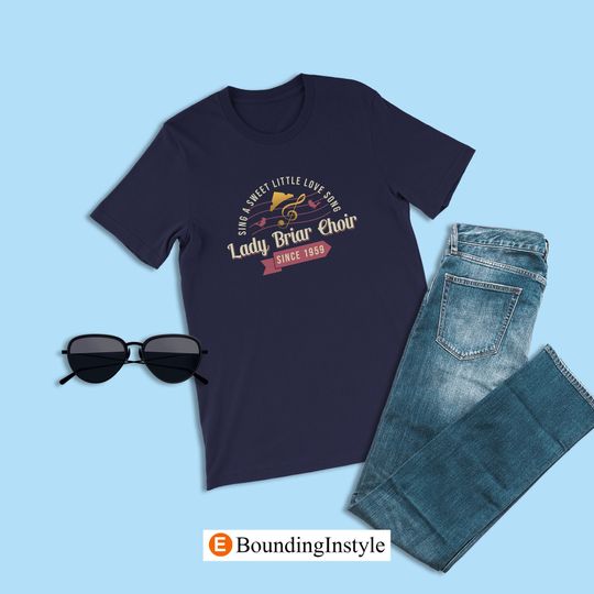 Sleeping Beauty Shirt, Lady Briar Choir, Briar Rose Shirt, Disney Occupation Logo Shirt, Disney Shirt, Casual Cotton Summer Short Sleeved Shirt, Disney Men Clothing for Men, Women and Kids