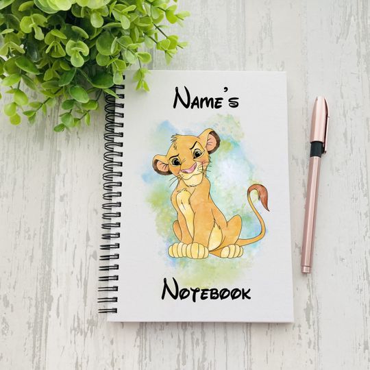 Personalised Lion King Cub Notebook | Gift | Any Name | Present | Birthday | Gift | Celebration | Teacher