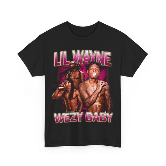Limited Lil Wayne Big Face T-Shirt, Lil Wayne T-Shirt, Gift For Woman and Man Unisex T-Shirt