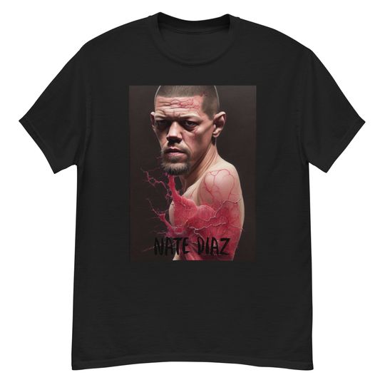 T-shirt nate diaz UFC MMA Unisex short sleeves heavy cotton T-shirt, Multiple colors full size S-5XL