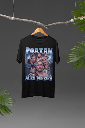 Bootleg Poatan Alex Pereira Shirt, UFC Fan Tshirts, Poatan Moai T-shirt, Gift For Him, Alex Pereira Fan T-shirt, Fighting Enthusiast Tee