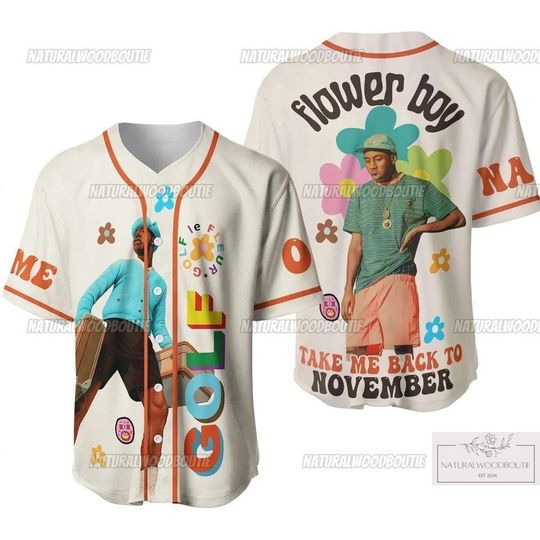 Custom Tyler The Creator Jersey Shirt, Tyler The Creator Baseball Jersey, Tyler The Creator Baseball Shirt, Tyler The Creator Merch