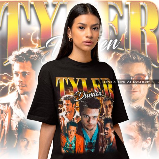 Tyler Durden Retro Shirt - Tyler Durden Shirt- Tyler Durden Shirt- Tyler Durden Gift - Fight Club Shirt - Brad Pitt Shirt