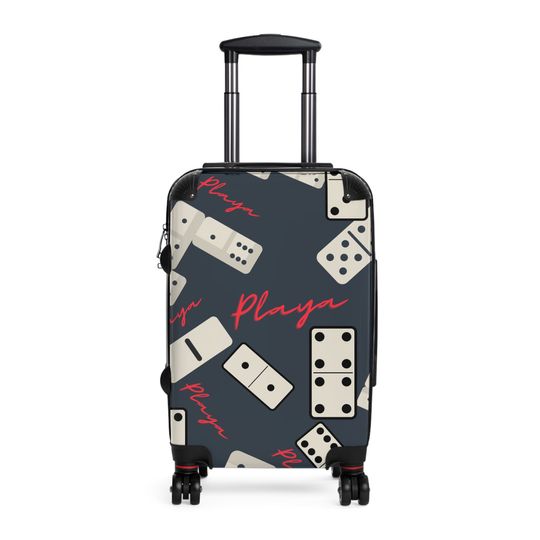Domino Playa Suitcases/ Fun luggage/ Domino Themed/ Luggage for him/ luggage for her