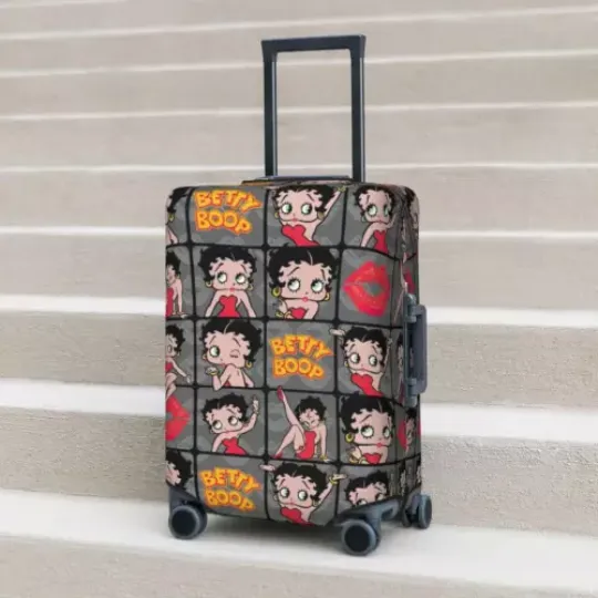 Beautiful Betty Boop Cartoon Gift Printed Luggage , Suitcase