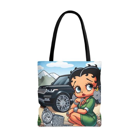 Tote Bag Betty Boop Alike Handbag, Purse, Beach Bag, Makeup Bag, Backpack, Lunch Bag, Holiday Gift Idea, Sale
