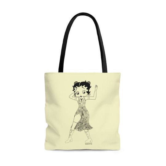 Festival Betty Boop Tote Bag, Foldable Shopping Bag, Shopping Shopper Handbag