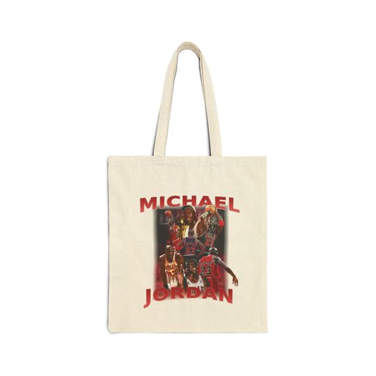 Michael Jordan Tote Bag, Music Lover Shoulder Tote Bag, Shopping Bag Gifts