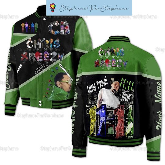 Personalized Chris Brown Shirt, Chris Brown 11 11 Jacket, Chris Brown Baseball Jacket, Chris Brown Concert Shirt, 11 11 Tour 2024 Shirt