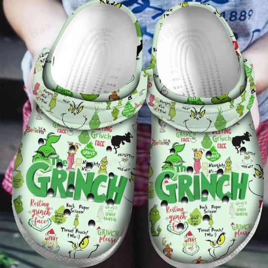 Personalized funny character Christmas Themed Crocs Funny Custom Christmas, Clogs Shoes For Men Women and Kid, Funny Clogs Crocs, Christmas Gift,