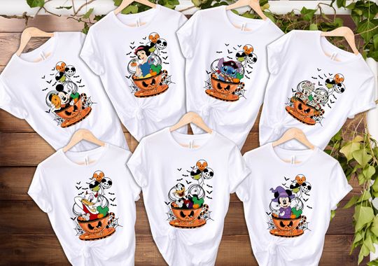Halloween Pumpkin Shirt, Disney Scary Movie Shirt, Halloween Party Shirt, Disney Princesses Tee, Pumpkin Pluto Shirt, Pumpkin Stitch Shirt