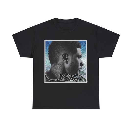 Usher Shirt - Fan Inspired Usher Shirt Usher fan gift, Minimalistic Unisex short sleeves heavy cotton shirt, Multiple colors full size S-5XL
