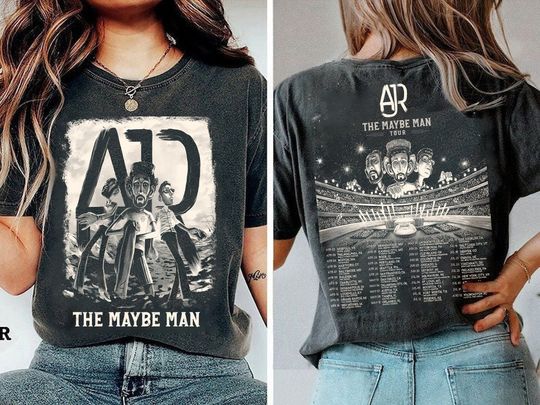 AJR The Maybe Man Tour 2024 Two-Sided Shirt, AJR Band Fan Shirt, AJR Band Merch, Ajr Band Shirt, Gift For Fans Men Women
