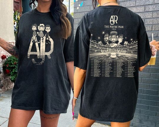 AJR The Maybe Man Tour 2024 Two-Sided Shirt, AJR Band Fan Shirt, AJR Band Merch, Ajr Band Shirt, Unisex Shirt Gift For Fans Men Women