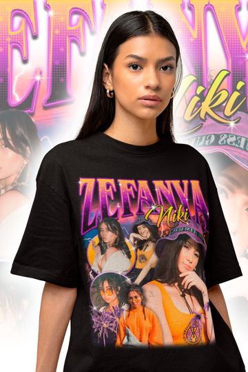 Discover NIKI ZEFANYA Retro 90s Shirt - Niki Zefanya Sweatshirt - Niki Zefanya Fan Merch - Niki Zefanya Gift - Niki Zefanya Vingate Style Tee