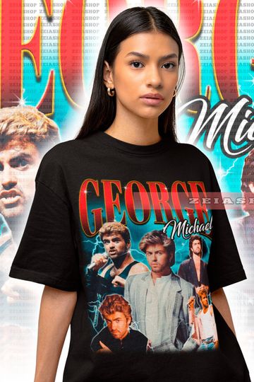 George Michael Retro 90s Shirt, George Michael Shirt , Careless Whisperer, George Michael Fan Merch, George Michael Homage, Retro Rap Tee