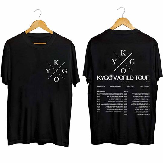 Kygo World Tour 2024 Shirt, DJ Kygo Fan Shirt, DJ Kygo 2024 Concert Shirt, Vintage Music Short Sleeve Shirt
