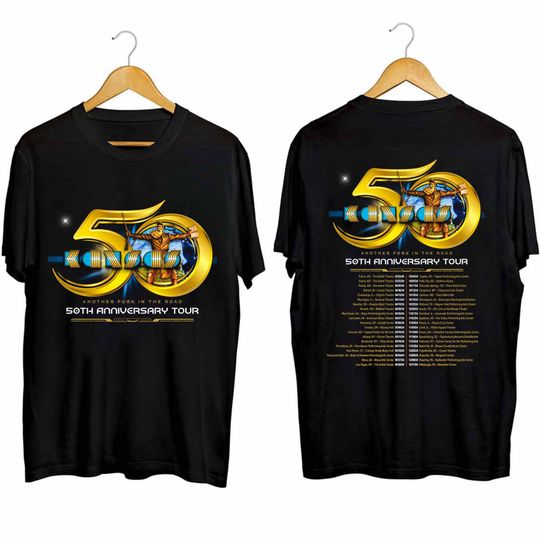 Kansas 50th Anniversary Tour Shirt, Kansas Band Fan Shirt, Kansas 2024 Concert Shirt, Kansas 2024 Shirt