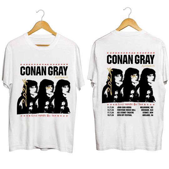 Conan Gray - Found Heaven On Tour 2024 Australia Shirt, Conan Gray Shirt, Conan Gray 2024 Concert Shirt, Found Heaven On 2024 Concert Shirt