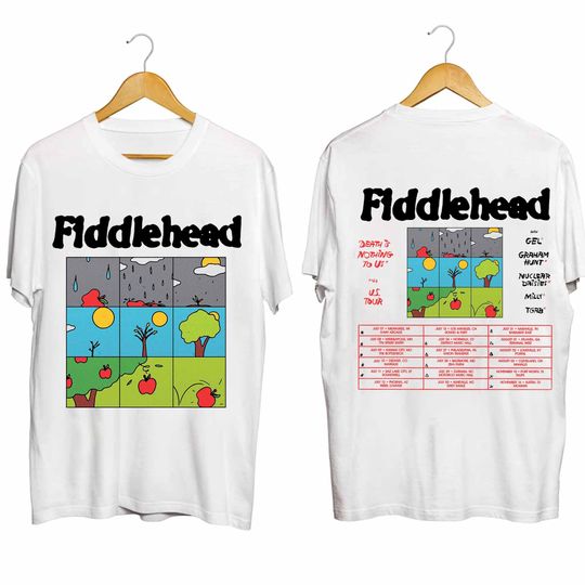 Fiddlehead 2024 Tour Shirt, Fiddlehead US Tour Shirt, Fiddlehead Band Shirt, Vitntage Music Short Sleeve Shirt