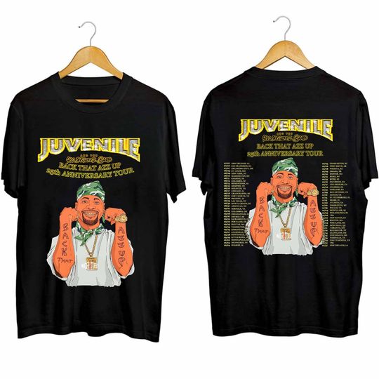 Juvenile Back That Azz Up 25th Anniversary Tour 2024 Shirt, Juvenile Fan Shirt, Juvenile 2024 Concert Shirt, Back That Azz Up 2024 Tour Tee