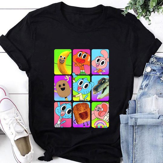 Amazing World of Gumball Cast Pictures Graphic T-Shirt, The Amazing World Of Gumball Shirt, Gumball Shirt, Vintage Cartoon Network Shirt