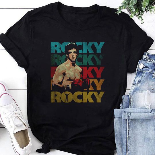 Rocky Logos T-Shirt, Rocky Balboa Shirt, Rocky Balboa Shirt Fan Gifts, Rocky Movie Shirt, Rocky Balboa Vintage Shirt, Boxing Shirt