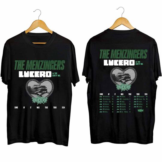 The Menzingers - Some Of It Was True Tour 2024 Double Sided Shirt, Summer Cotton Short Sleeve Double Sided Shirt, Music Tour Merch, Gift for Fans, Men Clothing Inspired