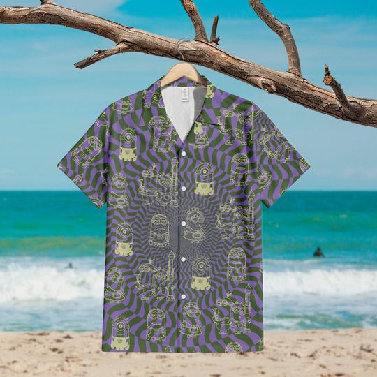 Minion Kevin, Stuart, Bob Button Down Short Sleeve Hawaiian for Men, Women, Kids, Trending Casual Fashion