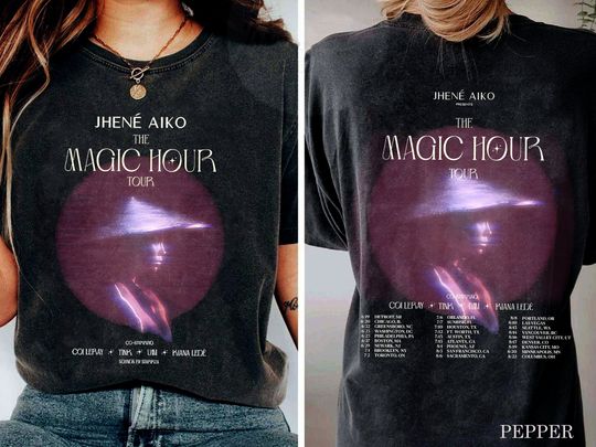 Jhene Aiko The Magic Hour Tour 2024 Shirt, Jhene Aiko Fan Shirt, Jhene Aiko 2024 Concert Shirt, Jhene Aiko Merch, Jhene Aiko Graphic Shirt