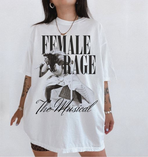 Female Rage Tortured Poets Cotton Shirt, Comfortable Short Sleeve Sports Tee for Men, Women, Kids - Trending Street Fashion, Swift Merch