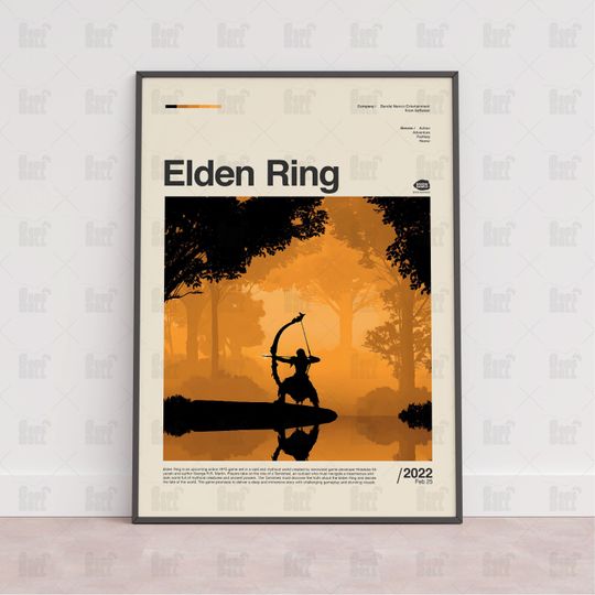 Elden Ring Poster, Gaming Room Poster, Gaming Wall Poster, Gaming Print Poster, Game Gift,Video Games Poster,Gaming Wall Art