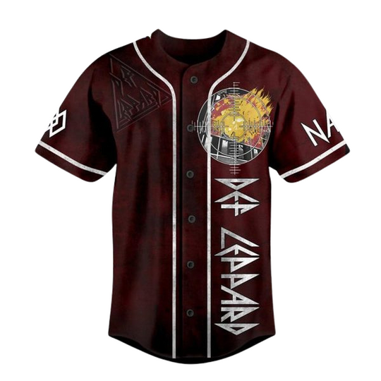 def leppard ah f f foolin’ personalized baseball jersey, music lover baseball jersey, gift for fan