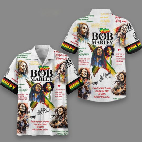 Bob Marley My Music Version Hawaiian Shirt, Music Lover Shirt