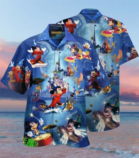 New Mickey Daisy Pluto Disney Picnic Hawaiian Shirt, Disney Cartoon Fashion Casual Shirts