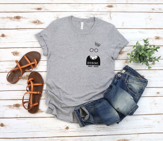 I Dissent RBG Years Shirt Unisex short sleeves heavy cotton shirt, Multiple colors full sizes S-5XL shirt, Trending shirt