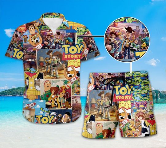 Toy Story Hawaiian Shirt, Toy Story Woody Summer Vacation Button Shirt, Toy Story Shirt, Buzz Lightyear Shirt, Disneyland Family Trip Tees