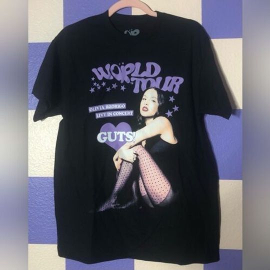 Olivia Rodrigo Guts T-shirt, Guts Tour 2024, Olivia GUTS Album Shirt Vampire, Cotton Trendy Shirt, Gift For Fans